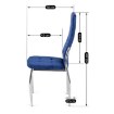 Mebel Elite Стілець Molly, темно-синій, велюровий, ME.MOLLY/GR/CH/V/K - Home Club, зображення 7