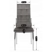 Mebel Elite Стул Molly, серый, велюровый, ME.MOLLY/P/CH/V/K - Home Club, изображение 6