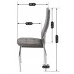 Mebel Elite Стул Molly, серый, велюровый, ME.MOLLY/P/CH/V/K - Home Club, изображение 7