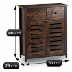 Mebel Elite Шкафчик для обуви Amaya 70 см, дуб в стиле рустик, ME.AMAYA/DRU/CZ/KOM - Home Club, изображение 10