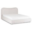 Mebel Elite Кровать 160x200 Haga с ящиком для вещей, серая, из ткани букле, ME.HAGA/160/P/TB/LOZZPOJ - Home Club, изображение 3