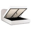 Mebel Elite Кровать 160x200 Haga с ящиком для вещей, серая, из ткани букле, ME.HAGA/160/P/TB/LOZZPOJ - Home Club, изображение 5