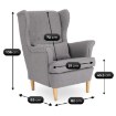 Mebel Elite Крісло для відпочинку Evan 2 з підставкою для ніг, сіре, ME.EVAN2/JP/D/T/FWPD - Home Club, зображення 8