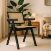 Mebel Elite Стілець Madera Чорний/Бежевий Ажурний, ME.MADERA/KR/RT/CZ/DK/K - Home Club, зображення 2