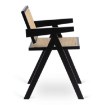 Mebel Elite Стілець Madera Чорний/Бежевий Ажурний, ME.MADERA/KR/RT/CZ/DK/K - Home Club, зображення 4