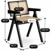 Mebel Elite Стілець Madera Чорний/Бежевий Ажурний, ME.MADERA/KR/RT/CZ/DK/K - Home Club, зображення 6