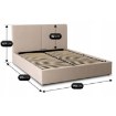 Mebel Elite Кровать 160x200 «Marsylia» с ящиком для хранения, бежевая ткань, ME.MARSYLIA/160/BZ/T/LOZZPOJ - Home Club, изображение 11