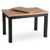 Mebel Elite Стол Skubi, раскладной, 120–160 см, дуб Craft/чёрный, W.SKUBI/DC/CZ/S - Home Club, изображение 4