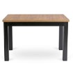 Mebel Elite Стол Skubi, раскладной, 120–160 см, дуб Craft/чёрный, W.SKUBI/DC/CZ/S - Home Club, изображение 5