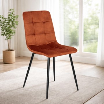 Mebel Elite Стул Peru красного цвета из велюра, ME.PERU/RD/V/K - Home Club