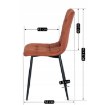 Mebel Elite Стул Peru красного цвета из велюра, ME.PERU/RD/V/K - Home Club, изображение 6