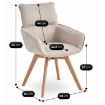 Mebel Elite Вращающееся кресло Dias бежевого цвета, ME.DIAS/BZ/T/K - Home Club, изображение 9