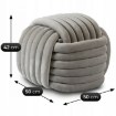 Mebel Elite Плетеный пуф Magma, серый велюр, ME.MAGMA/P/V/PUF - Home Club, изображение 6