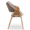 Mebel Elite Стілець Luise, бежевий, велюровий, ME.LUISE/BZ/DZ/V/DG/K - Home Club, зображення 4