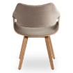 Mebel Elite Стілець Luise, бежевий, велюровий, ME.LUISE/BZ/DZ/V/DG/K - Home Club, зображення 5