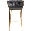 Mebel Elite Барный стул Flores 2, серый, велюровый, ME.FLORES2/P/ZL/V/H - Home Club, изображение 3