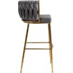 Mebel Elite Барный стул Flores 2, серый, велюровый, ME.FLORES2/P/ZL/V/H - Home Club, изображение 5