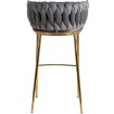 Mebel Elite Барный стул Flores 2, серый, велюровый, ME.FLORES2/P/ZL/V/H - Home Club, изображение 6