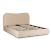 Mebel Elite Кровать 160x200 Haga с ящиком для вещей, кремового цвета, велюровая, ME.HAGA/160/KR/V/LOZZPOJ - Home Club