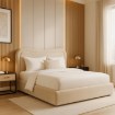 Mebel Elite Кровать 160x200 Haga с ящиком для вещей, кремового цвета, велюровая, ME.HAGA/160/KR/V/LOZZPOJ - Home Club, изображение 2