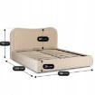 Mebel Elite Кровать 160x200 Haga с ящиком для вещей, кремового цвета, велюровая, ME.HAGA/160/KR/V/LOZZPOJ - Home Club, изображение 14