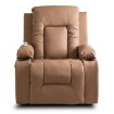 Mebel Elite Массажное кресло Box с откидной спинкой и подставкой для ног, цвет «Карамель», экокожа, ME.BOX/KAR/E/FW - Home Club, изображение 7
