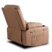 Mebel Elite Массажное кресло Box с откидной спинкой и подставкой для ног, цвет «Карамель», экокожа, ME.BOX/KAR/E/FW - Home Club, изображение 8