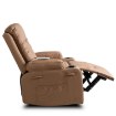 Mebel Elite Массажное кресло Box с откидной спинкой и подставкой для ног, цвет «Карамель», экокожа, ME.BOX/KAR/E/FW - Home Club, изображение 10