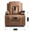 Mebel Elite Массажное кресло Box с откидной спинкой и подставкой для ног, цвет «Карамель», экокожа, ME.BOX/KAR/E/FW - Home Club, изображение 17