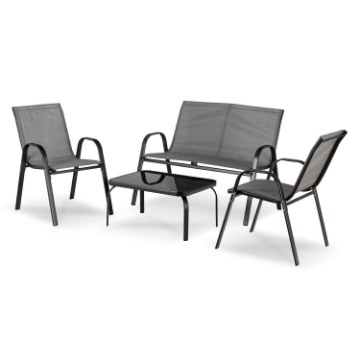 Mebel Elite Комплект садовой мебели Minnesota, серый, ME.MINNESOTA/P/T/OGR/ZES - Home Club