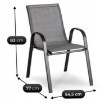 Mebel Elite Комплект садовой мебели Minnesota, серый, ME.MINNESOTA/P/T/OGR/ZES - Home Club, изображение 10