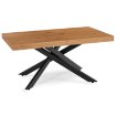 Mebel Elite Комплект: стол Hampton 160–240 см (дуб/чёрный) и 4 стула Bresso (бежевые), HAMPTON/D/CZ/S160-240/BRESSO/BZ/CZ/V/Z4/K - Home Club, изображение 7
