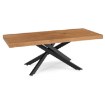 Mebel Elite Комплект: стол Hampton 160–240 см (дуб/чёрный) и 4 стула Bresso (бежевые), HAMPTON/D/CZ/S160-240/BRESSO/BZ/CZ/V/Z4/K - Home Club, изображение 9
