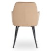 Mebel Elite Комплект: стол Hampton 160–240 см (дуб/чёрный) и 4 стула Bresso (бежевые), HAMPTON/D/CZ/S160-240/BRESSO/BZ/CZ/V/Z4/K - Home Club, изображение 15