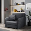 Mebel Elite Комплект із 2 одномісних крісел для сну Vero, сірий, PPHUE.BASIA1/PAROS6/Z2/FW - Home Club, зображення 2