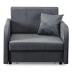 Mebel Elite Комплект із 2 одномісних крісел для сну Vero, сірий, PPHUE.BASIA1/PAROS6/Z2/FW - Home Club, зображення 3