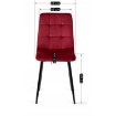 Mebel Elite Стул Peru бордового цвета из велюра, ME.PERU/BOR/V/K - Home Club, изображение 6
