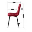 Mebel Elite Стул Peru бордового цвета из велюра, ME.PERU/BOR/V/K - Home Club, изображение 7