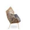 Mebel Elite Двомісний садовий диван Korynt, сірий, ME.KORYNT2S/P/NAT/T/FW - Home Club, зображення 4