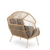 Mebel Elite Двомісний садовий диван Korynt, сірий, ME.KORYNT2S/P/NAT/T/FW - Home Club, зображення 5