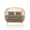 Mebel Elite Двомісний садовий диван Korynt, сірий, ME.KORYNT2S/P/NAT/T/FW - Home Club, зображення 6