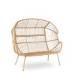 Mebel Elite Двомісний садовий диван Korynt, сірий, ME.KORYNT2S/P/NAT/T/FW - Home Club, зображення 7
