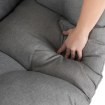 Mebel Elite Двомісний садовий диван Korynt, сірий, ME.KORYNT2S/P/NAT/T/FW - Home Club, зображення 9