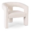 Mebel Elite Кресло для отдыха Lille кремового цвета из ткани букле, ME.LILLE/KR/TB/FW - Home Club