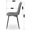Mebel Elite Стул Robin 2, серый, ME.ROBIN2/P/T/K - Home Club, изображение 10