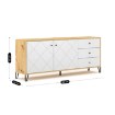 Mebel Elite Комода Bacardi 183 см, дуб Artisan/білий, W.BILBAO/BL6/DA/B/KOM2D3S - Home Club, зображення 7