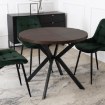 Mebel Elite Розкладний стіл Lugo 90–190 см, горіх/чорний, ME.LUGO/O/CZ/S - Home Club, зображення 2