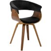 Mebel Elite Стул Ohio 2, велюровый, чёрный, из гнутой фанеры, ME.OHIO2/CZ/DG/V/K - Home Club