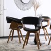 Mebel Elite Стул Ohio 2, велюровый, чёрный, из гнутой фанеры, ME.OHIO2/CZ/DG/V/K - Home Club, изображение 3