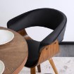 Mebel Elite Стул Ohio 2, велюровый, чёрный, из гнутой фанеры, ME.OHIO2/CZ/DG/V/K - Home Club, изображение 4